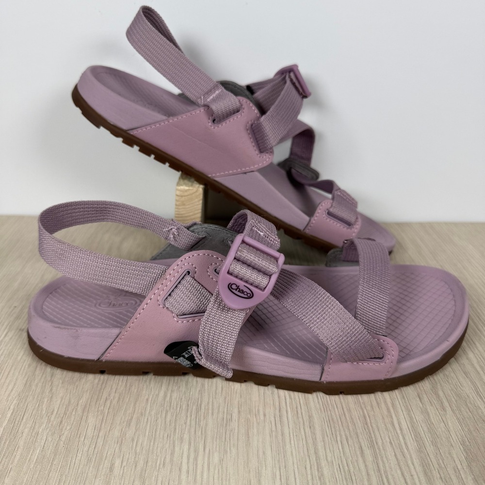 Chaco Lowdown Strappy Sandals Womens 8 Mauve Lavender Purple JCH199864